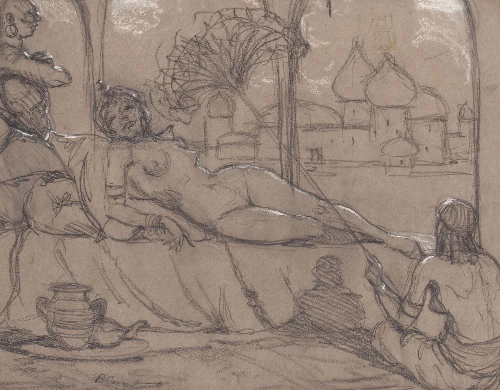 Jean - Joseph Benjamin, Constant, 191, Un'odalisca sdraiata